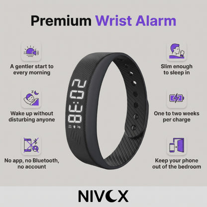 Silent Vibrating Alarm Watch | Nivox Nudge