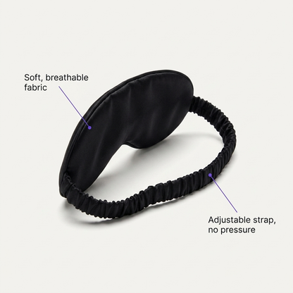 Comfort Sleep Mask fabric and adjustable strap
